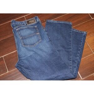 Ariat Mens 42/34 Relaxed Boot Cut Jeans Dark Wash Cowboy